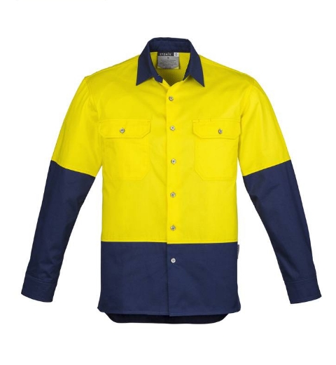 Picture of Syzmik, Mens Hi Vis Spliced Industrial Shirt